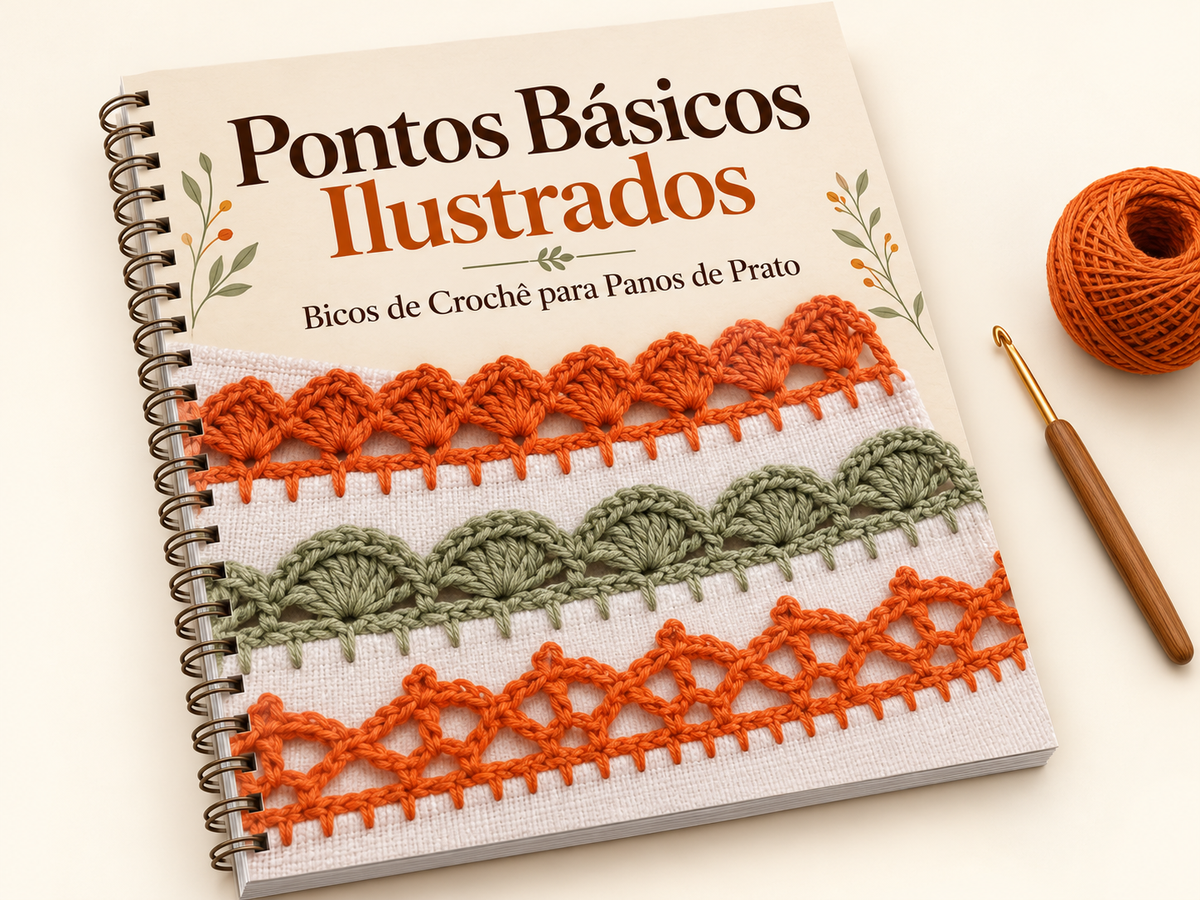 Mockup do guia em PDF Pontos Básicos Ilustrados