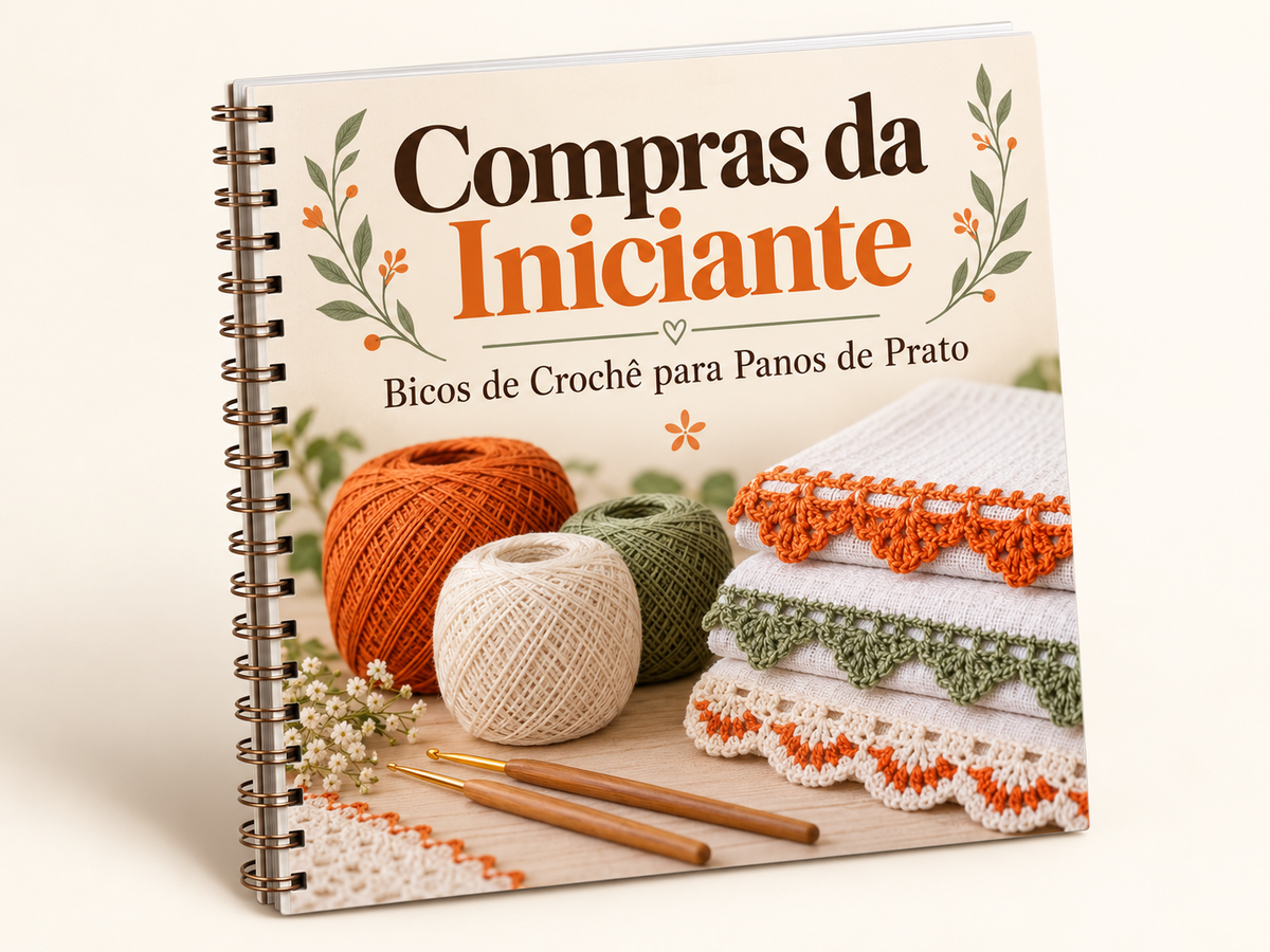 Mockup do guia em PDF Lista de Compras da Iniciante